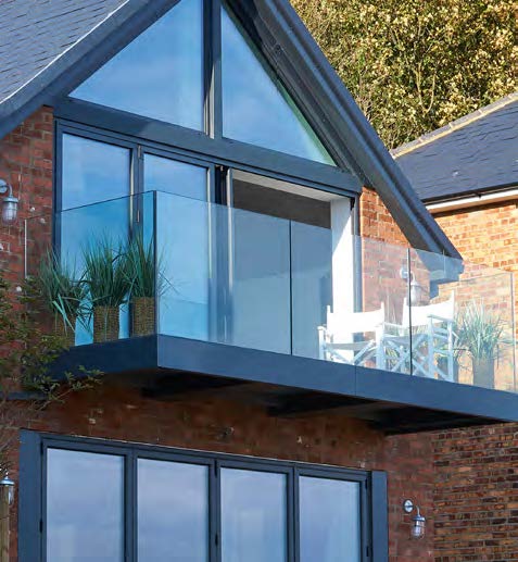 frameless glass balcony