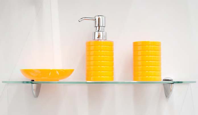 floating glass shelf