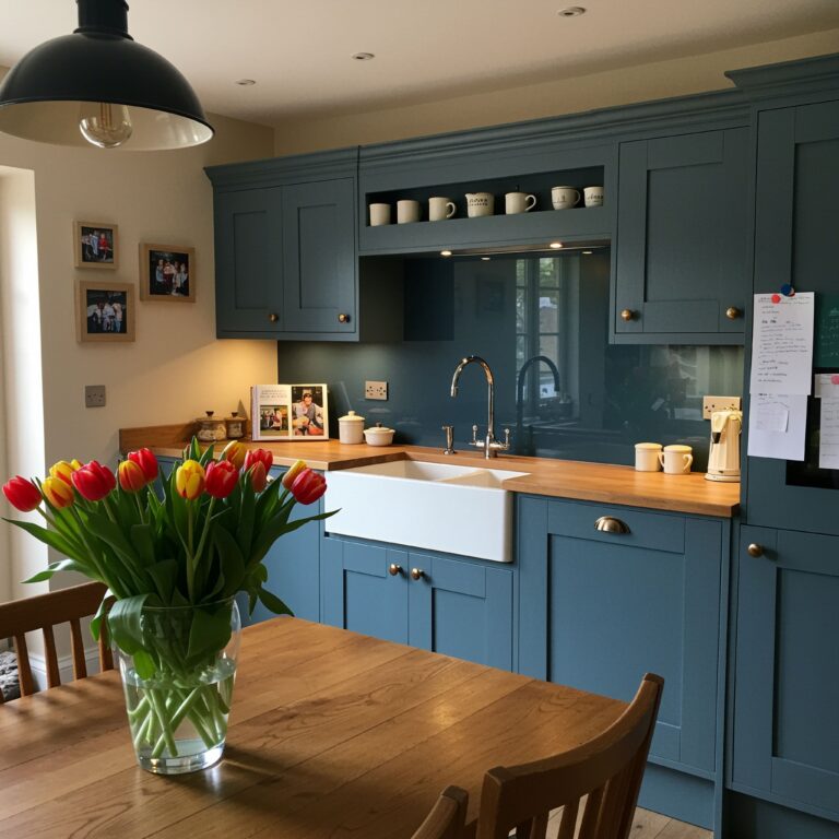 navy splashback