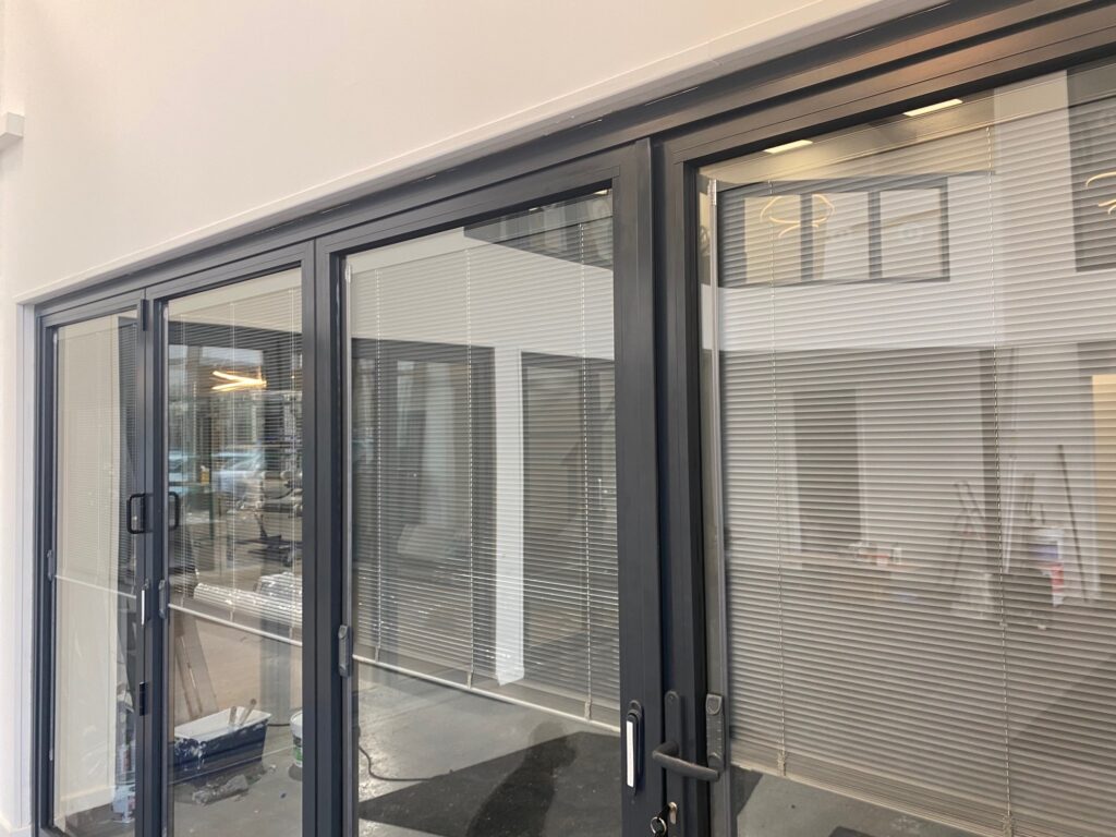 integral blinds in bifold doors