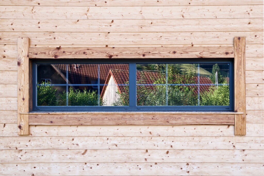 window with heritage bars